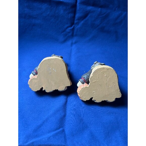 Vintage Ceramic Figurines Of Girl W/Pumpkins Set Of 2 Hand-Painted Collectibles - Picture 4 of 9